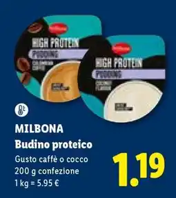 Lidl Milbona Budino proteico offerta