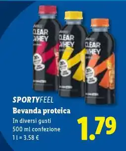 Lidl SPORTYFEEL Bevanda proteica offerta