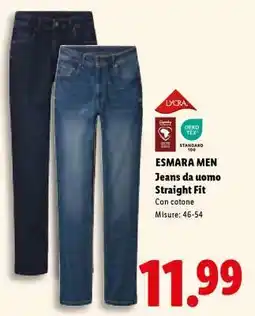 Lidl ESMARA MEN Jeans da uomo Straight Fit offerta