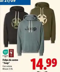 Lidl Felpa da uomo 'Jeep' offerta