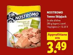 Lidl NOSTROMO Tonno Skipjack offerta