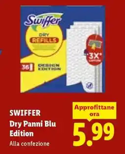 Lidl SWIFFER Dry Panni Blu Edition offerta