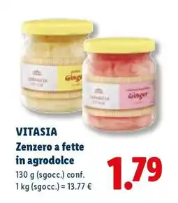 Lidl Vitasia Zenzero a fette in agrodolce offerta