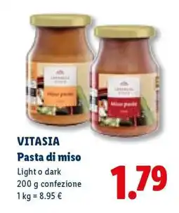 Lidl Vitasia Pasta di miso offerta