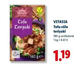 Lidl VITASIA Tofu stile teriyaki offerta