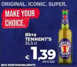 Ipercoop Radenza Birra Tennent's offerta