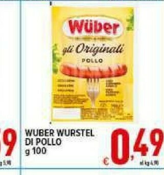 Iper Triscount Wurstel di pollo offerta