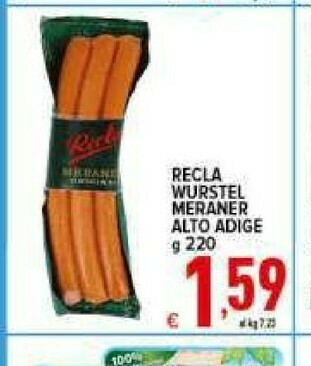 Iper Triscount Wurstel offerta