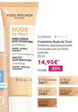 Yves Rocher Yves Rocher fondontinta nude de teint offerta