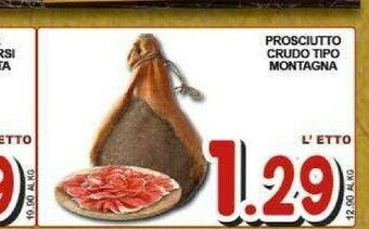 Sacoph Prosciutto crudo offerta