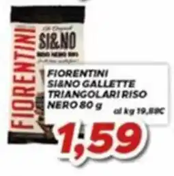 MA Supermercati Fiorentini Sì&No Gallette Triangolari Riso Nero offerta