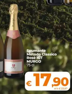 Ipercoop Radenza Spumante Metodo Classico Rosè IGT Murgo offerta