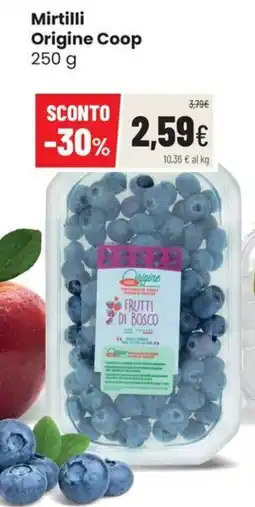 Coop Master Alleanza 3.0 Mirtilli Origine Coop offerta