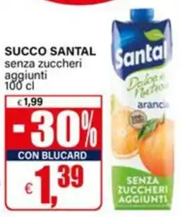Il Gigante Succo Santal senza zuccheri aggiunti offerta