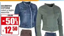 Il Gigante Giubbino cotone offerta