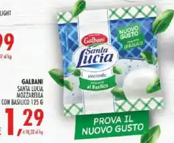 Deco Iperstore Galbani Santa Lucia Mozzarella con Basilico offerta