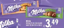Deco Iperstore Milka tavolette di cioccolato offerta