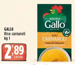 Rossotono Carrefour Gallo Riso carnaroli offerta