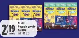 Rossotono Carrefour Nestle Nesquik pronto da bere offerta
