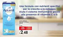 Bennet Latte crescita liquido 3 Aptamil Mellin offerta