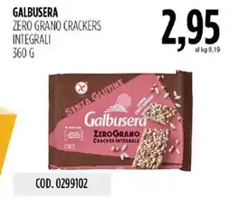 Carico Cash & Carry Galbusera Zero Grano Crackers Integrali offerta