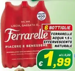 Idromarket Ferrarelle acqua effervescente naturale offerta