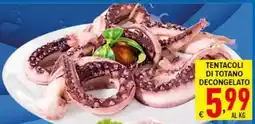 Iper Triscount Tentacoli di totano decongelato offerta