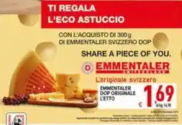 Iper Triscount Emmentaler Dop originale offerta