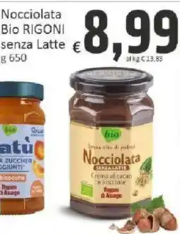 Paghi Poco Nocciolata Bio Rigoni senza Latte offerta