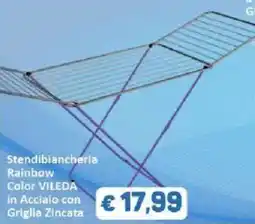 Paghi Poco Stendibiancheria Rainbow Color Vileda offerta