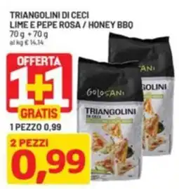 DPiù Triangolini di Ceci Lime e Pepe Rosa offerta