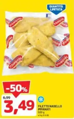 DPiù Filetto nasello impanati offerta