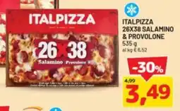DPiù Italpizza 26x38 salamino e provolone offerta