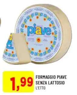 DPiù Formaggio Piave senza lattosio offerta