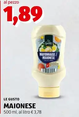 ALDI Le Gusto Maionese offerta