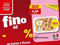 ALDI Il podere kebab di pollo xxl offerta