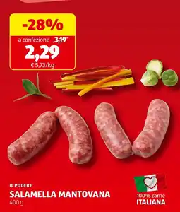 ALDI Il podere salamella mantovana offerta