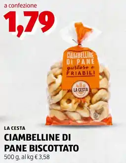 ALDI Ciambelline di pane biscottato La Cesta offerta