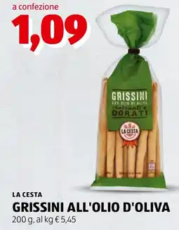 ALDI Grissini all'olio d'oliva La Cesta offerta