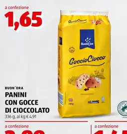 ALDI Buon'ora panini con gocce di cioccolato offerta
