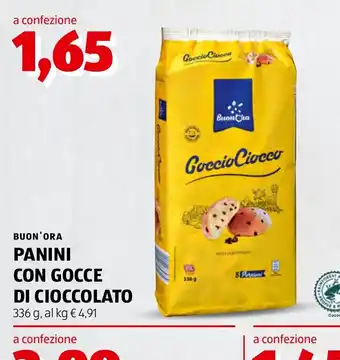 Buon'ora panini con gocce di cioccolato