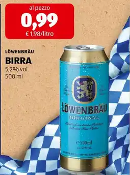 ALDI Löwenbräu birra offerta