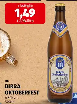ALDI HB Birra Oktoberfest offerta