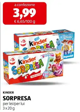 ALDI Kinder Sorpresa offerta