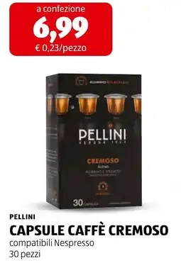 ALDI Pellini capsule caffè cremoso offerta