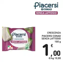 Spazio Conad Piacersi Crescenza senza lattosio offerta