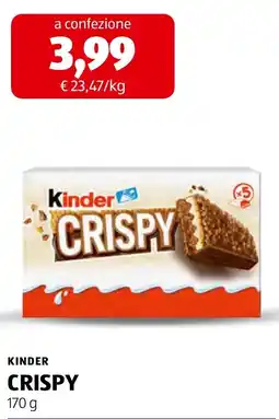 ALDI Kinder Crispy offerta
