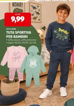 ALDI Tuta sportiva per bambini Lily & Dan offerta