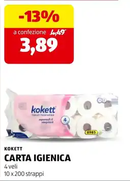 ALDI Kokett carta igienica offerta