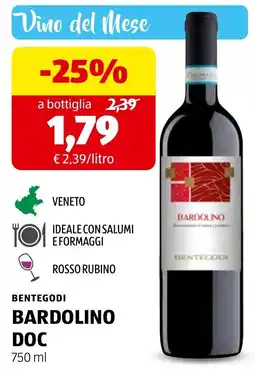 ALDI Bentegodi Bardolino DOC offerta